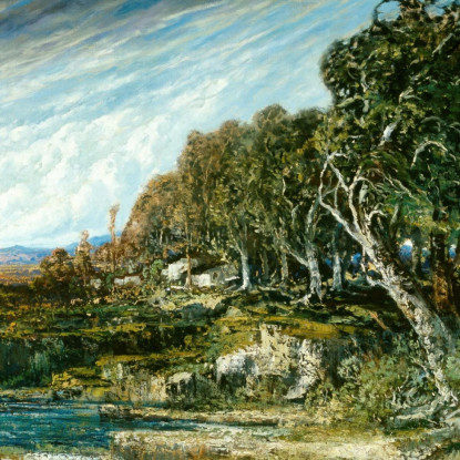 La Folata Di Vento Gustave Courbet cg174 quadro stampato su tela
