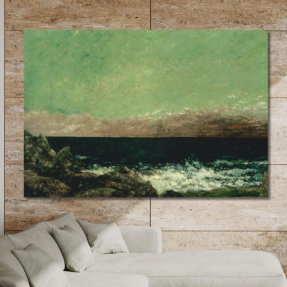 Il Mediterraneo Gustave Courbet cg176 quadro stampato su tela