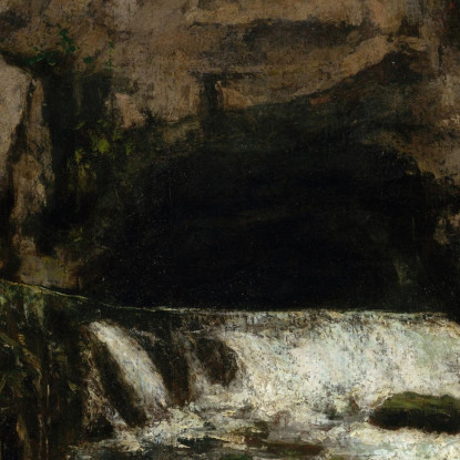 La Fonte Del Loue Gustave Courbet cg179 quadro stampato su tela