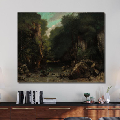 La Valle Dei Puits-Noir Gustave Courbet cg181 quadro stampato su tela
