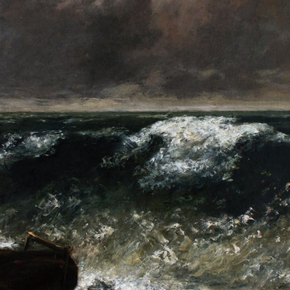 L'Onda 2 Gustave Courbet cg182 quadro stampato su tela