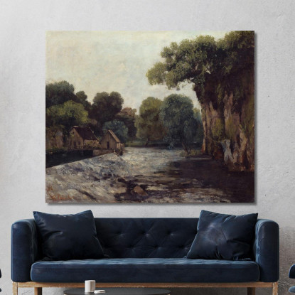 La Chiusa Al Mulino Gustave Courbet cg185 quadro stampato su tela