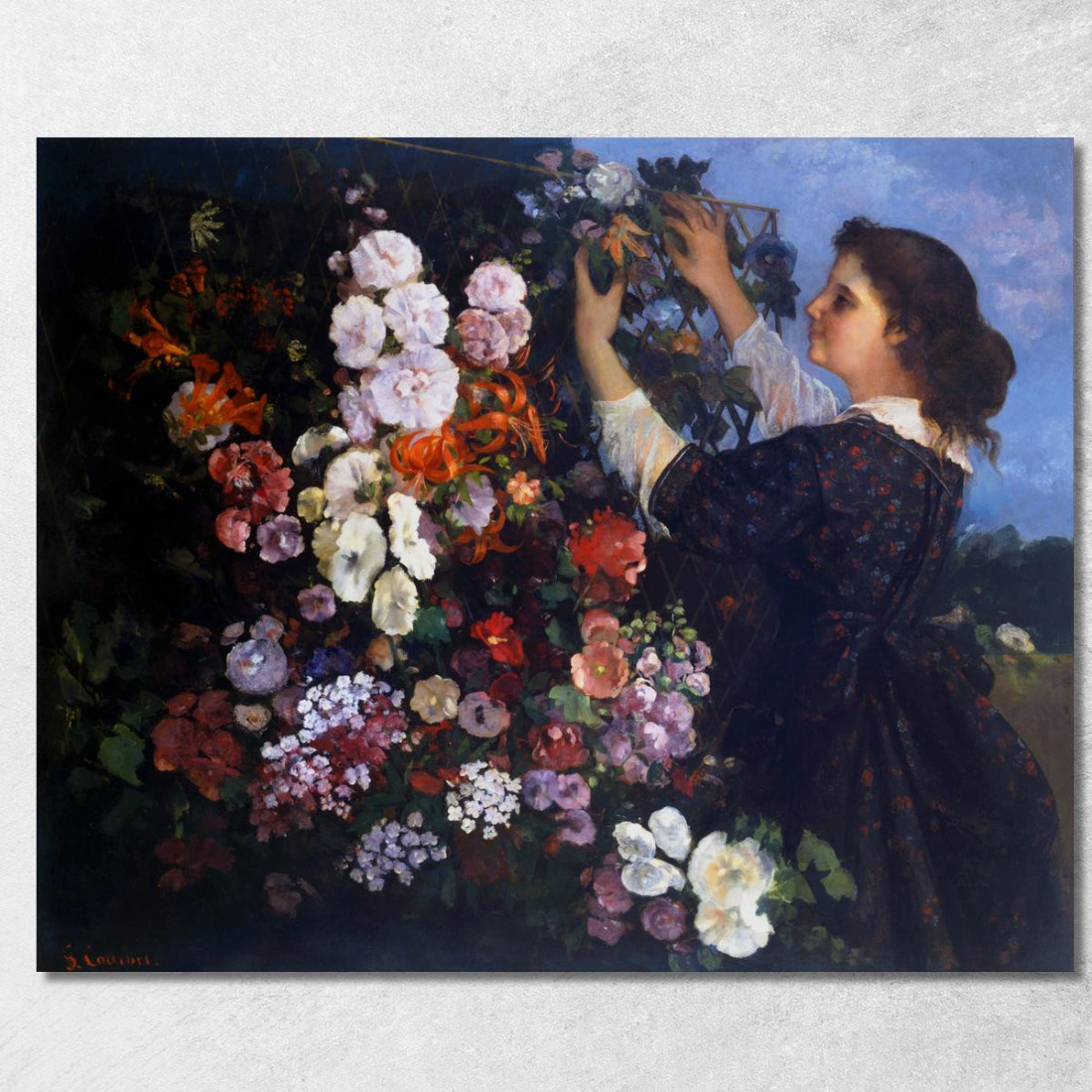 Traliccio Gustave Courbet cg187 quadro stampato su tela Traliccio Gustave Courbet cg187 quadro stampato su tela