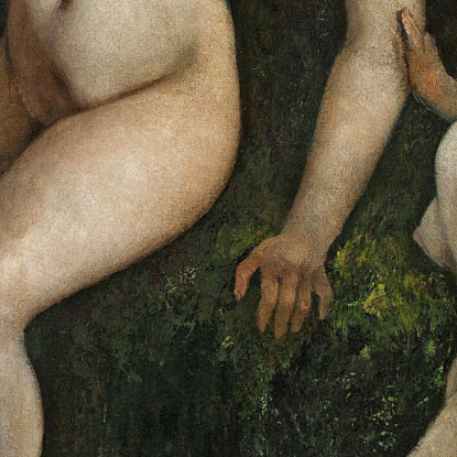 Tre Bagnanti Gustave Courbet cg188 quadro stampato su tela