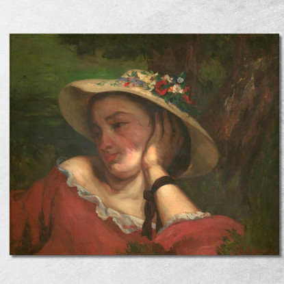 Giovani Donne Sulla Riva Della Senna Gustave Courbet cg200 quadro stampato su tela