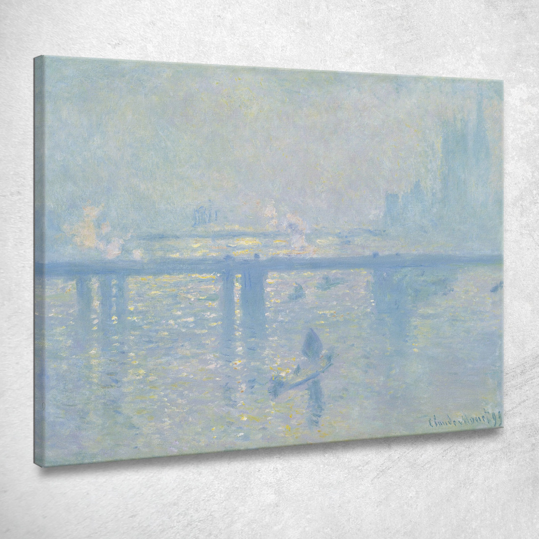 Ponte Di Charing Cross 3 Claude Monet mnt213 quadro stampato su tela Ponte Di Charing Cross 3 Claude Monet mnt213 quadro stampato su tela