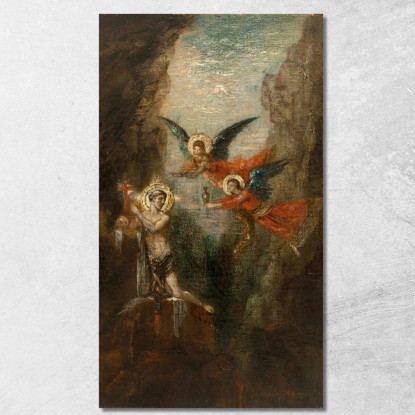 Un Santo Nel Deserto Gustave Moreau gmr1 quadro stampato su tela