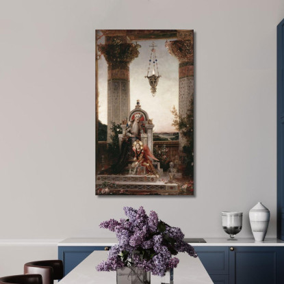 Re Davide Gustave Moreau gmr13 quadro stampato su tela