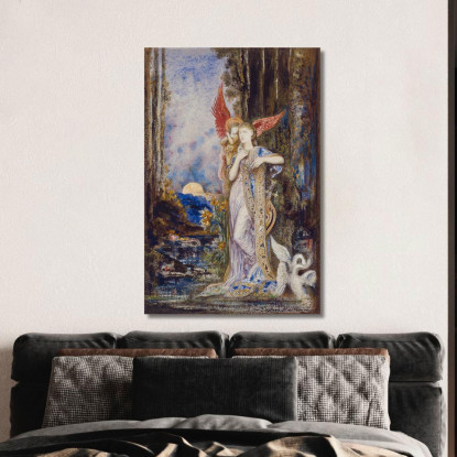 L'Ispirazione Gustave Moreau gmr24 quadro stampato su tela