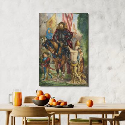 Reiter E Prigionieri Gustave Moreau gmr30 quadro stampato su tela