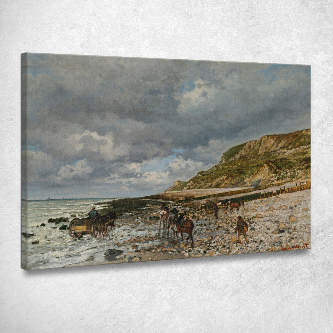 Cavalli Alla Pointe De La Hève Claude Monet mnt217 quadro stampato su tela Cavalli Alla Pointe De La Hève Claude Monet mnt217 quadro stampato su tela