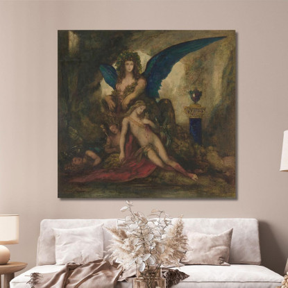 Sfinge In Una Grotta Poeta Re E Guerriero Gustave Moreau gmr39 quadro stampato su tela