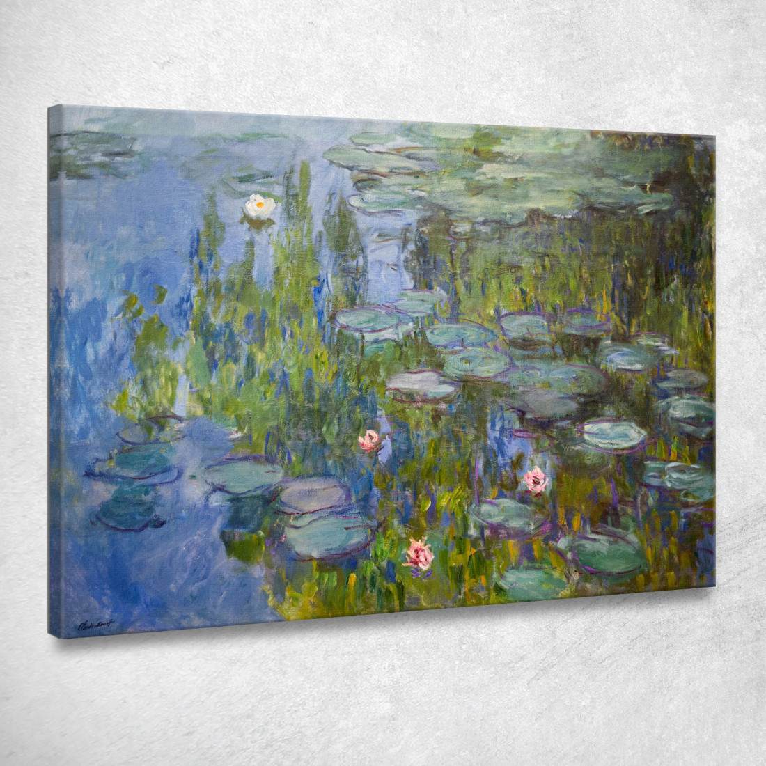 Ninfee Claude Monet mnt218 quadro stampato su tela Ninfee Claude Monet mnt218 quadro stampato su tela