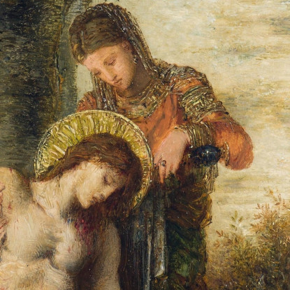 Il Martire San Sebastiano Gustave Moreau gmr45 quadro stampato su tela