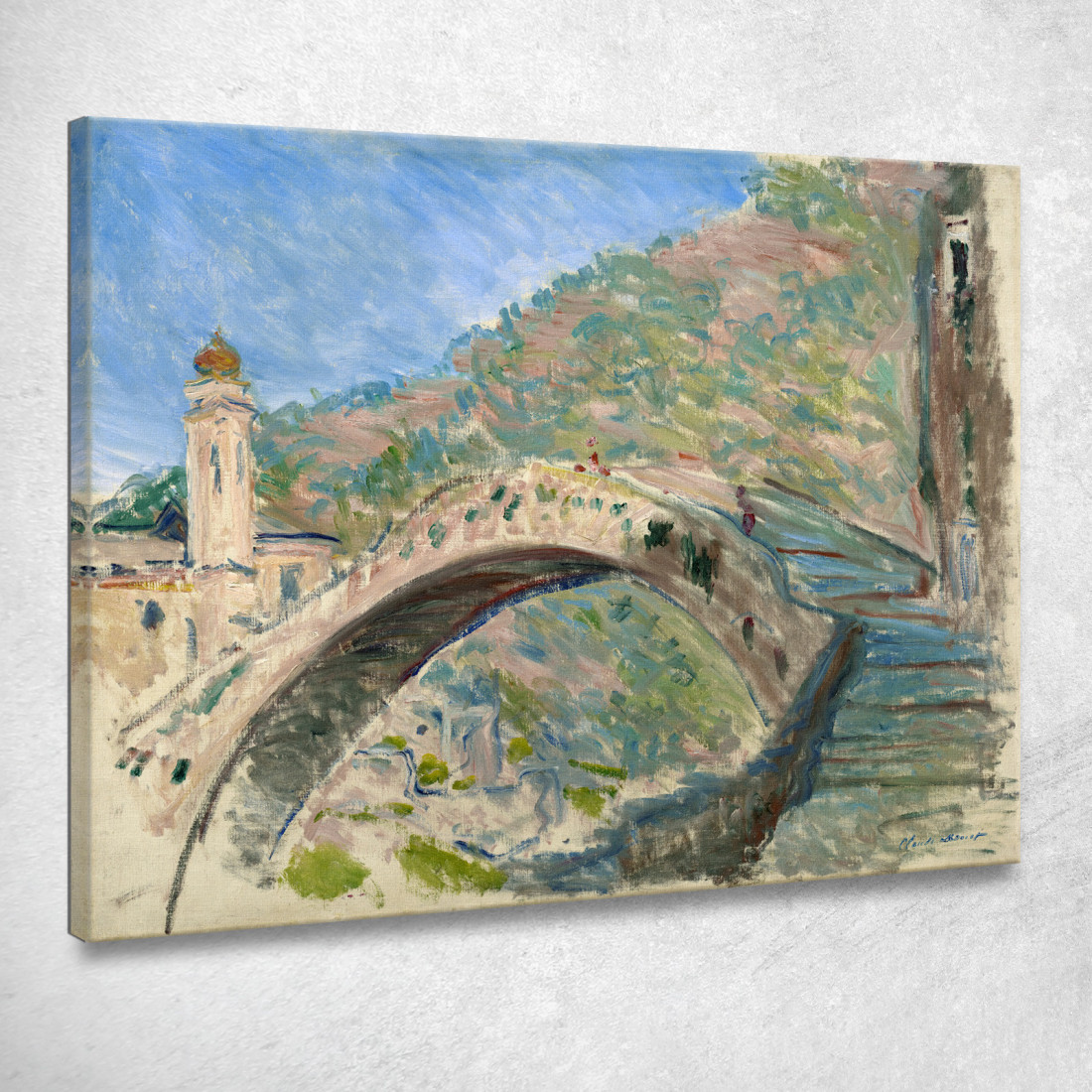 Ponte Di Dolceacqua 1884 Claude Monet mnt219 quadro stampato su tela