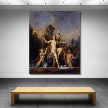 Venere Che Sorge Dal Mare Gustave Moreau gmr50 quadro stampato su tela