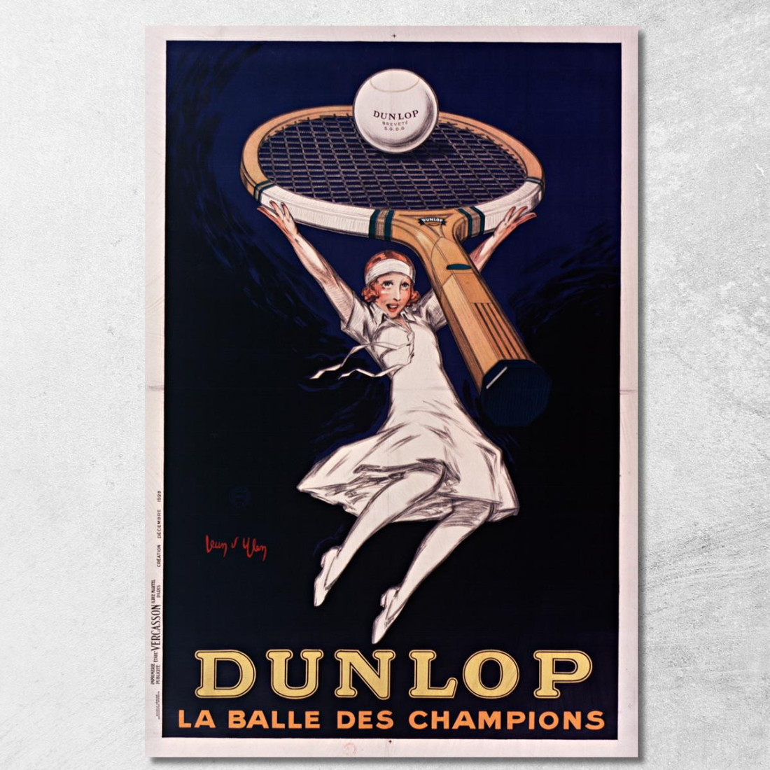 Dunlop Il Pallone Dei Campioni Jean d'Ylen jyl9 quadro stampato su tela Dunlop Il Pallone Dei Campioni Jean d'Ylen jyl9 quadro stampato su tela