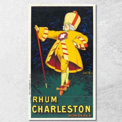 Rum Bordolese Charleston Jean d'Ylen jyl20 quadro stampato su tela