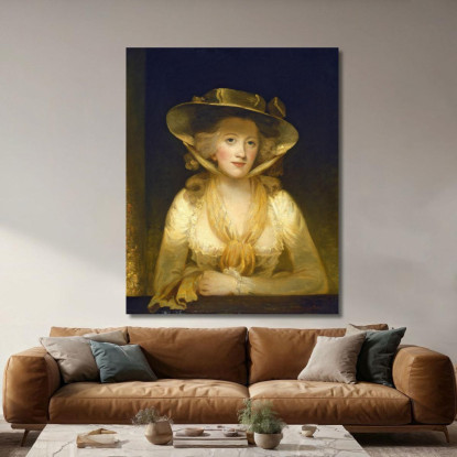 Signora Cunliffe John Hoppner jhp10 quadro stampato su tela