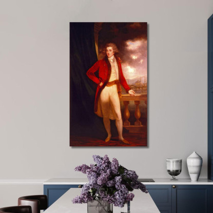 Ritratto Del Capitano George Porter John Hoppner jhp26 quadro stampato su tela