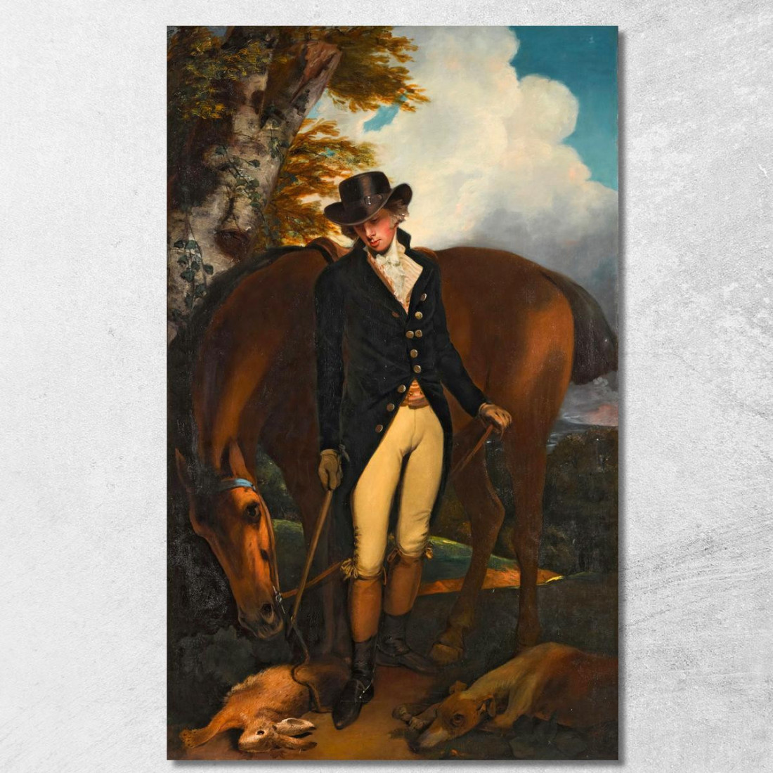 Ritratto Di Thomas Norton Esq. Di Kingston Bowsey Sussex John Hoppner jhp34 quadro stampato su tela Ritratto Di Thomas Norton Esq. Di Kingston Bowsey Sussex John Hoppner jhp34 quadro stampato su tela