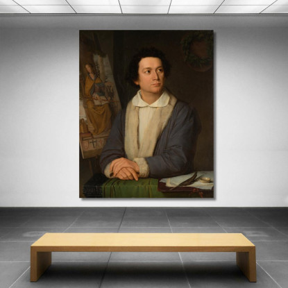Ritratto Del Pittore Philipp Veit Joseph Binder jbn10 quadro stampato su tela