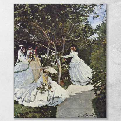 Donne Nel Giardino 1866 Claude Monet mnt230 quadro stampato su tela