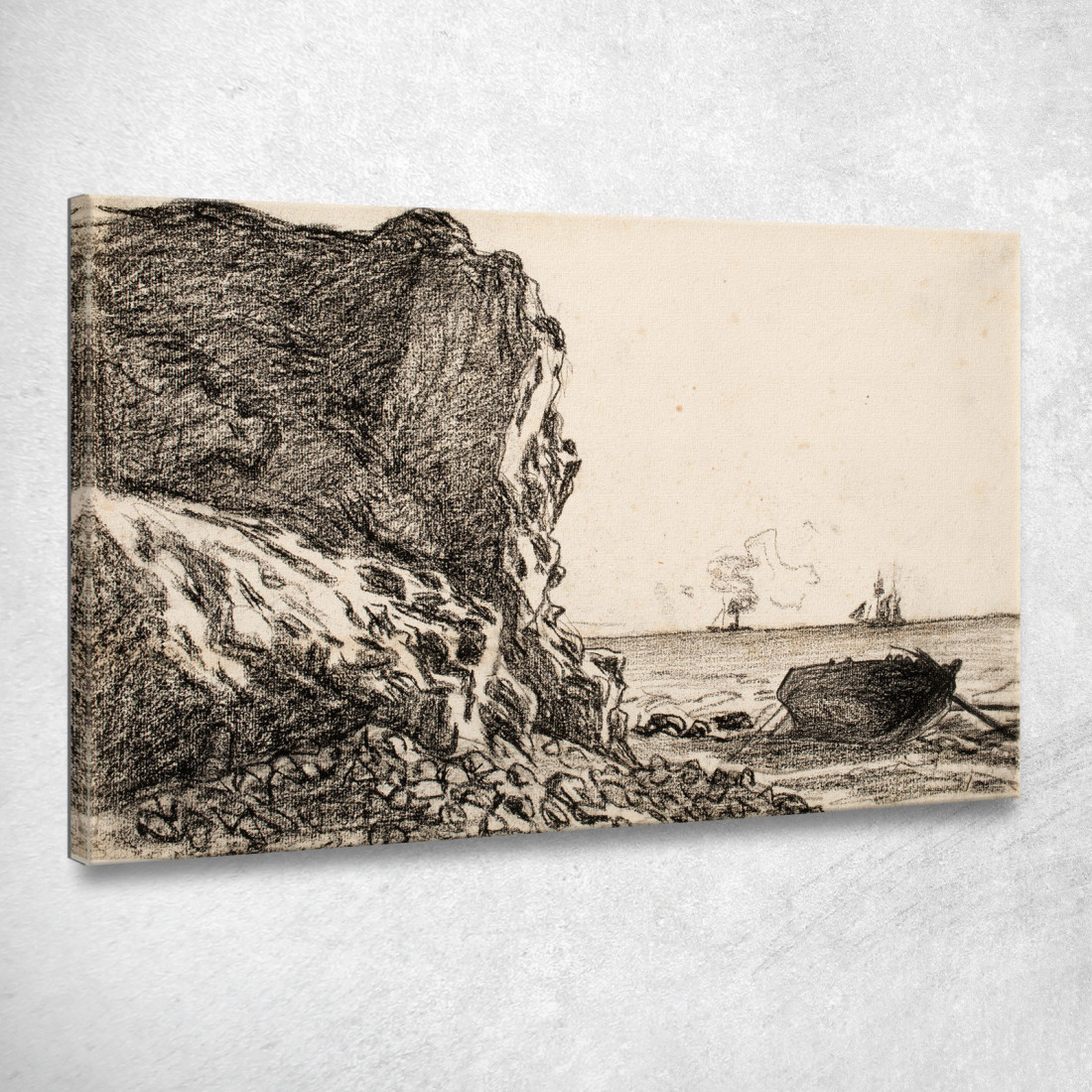 Scogliere E Mare Sainte-Adresse Claude Monet mnt231 quadro stampato su tela Scogliere E Mare Sainte-Adresse Claude Monet mnt231 quadro stampato su tela