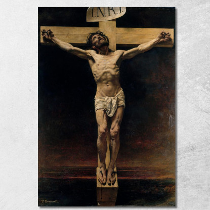 Cristo Sulla Croce Léon Bonnat lbn16 quadro stampato su tela