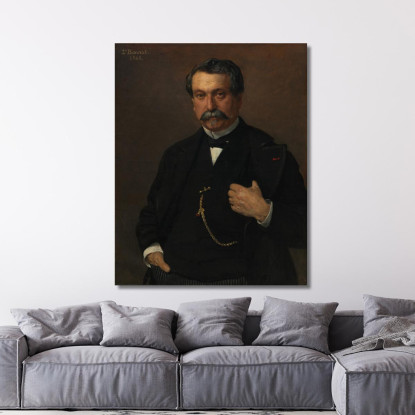 Ritratto Di Un Uomo Léon Bonnat lbn28 quadro stampato su tela