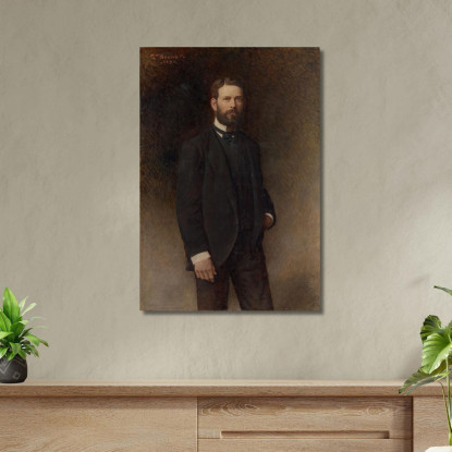 Ritratto Di Henry Field Léon Bonnat lbn30 quadro stampato su tela