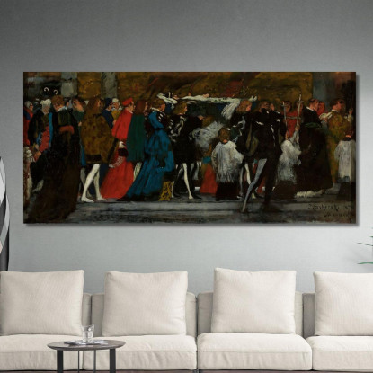 Funerali Di Giulia Władysław Czachórski wcz7 quadro stampato su tela
