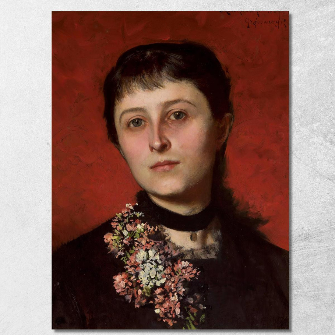 Ritratto Di Maria Godlewska Nata Popiel Władysław Czachórski wcz11 quadro stampato su tela Ritratto Di Maria Godlewska Nata Popiel Władysław Czachórski wcz11 quadro stampato su tela