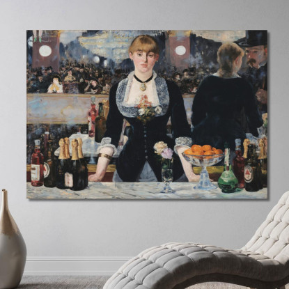 Un Bar Alle Folies-Bergère Édouard Manet emt1 quadro stampato su tela