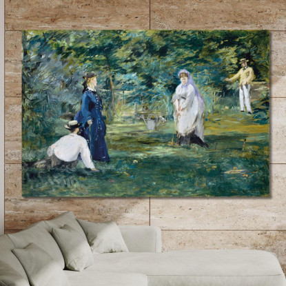 Una Partita Di Croquet Édouard Manet emt2 quadro stampato su tela