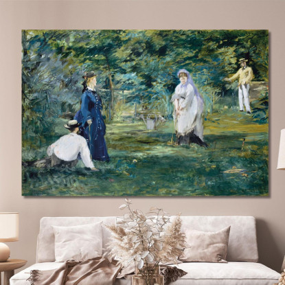 Una Partita Di Croquet Édouard Manet emt2 quadro stampato su tela