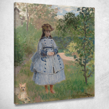 Ragazza Con Cane Claude Monet mnt240 quadro stampato su tela