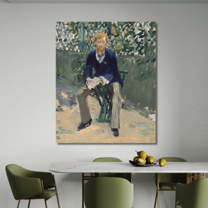 George Moore Nel Giardino Dell'Artista Édouard Manet emt33 quadro stampato su tela