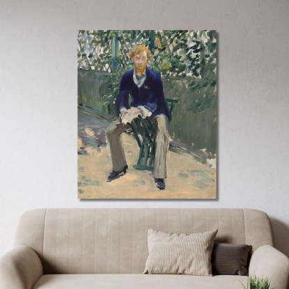 George Moore Nel Giardino Dell'Artista Édouard Manet emt33 quadro stampato su tela