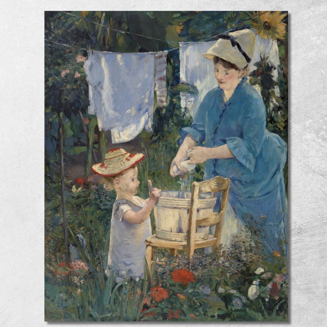 Lavanderia Édouard Manet emt50 quadro stampato su tela Lavanderia Édouard Manet emt50 quadro stampato su tela