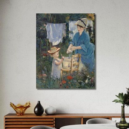 Lavanderia Édouard Manet emt50 quadro stampato su tela