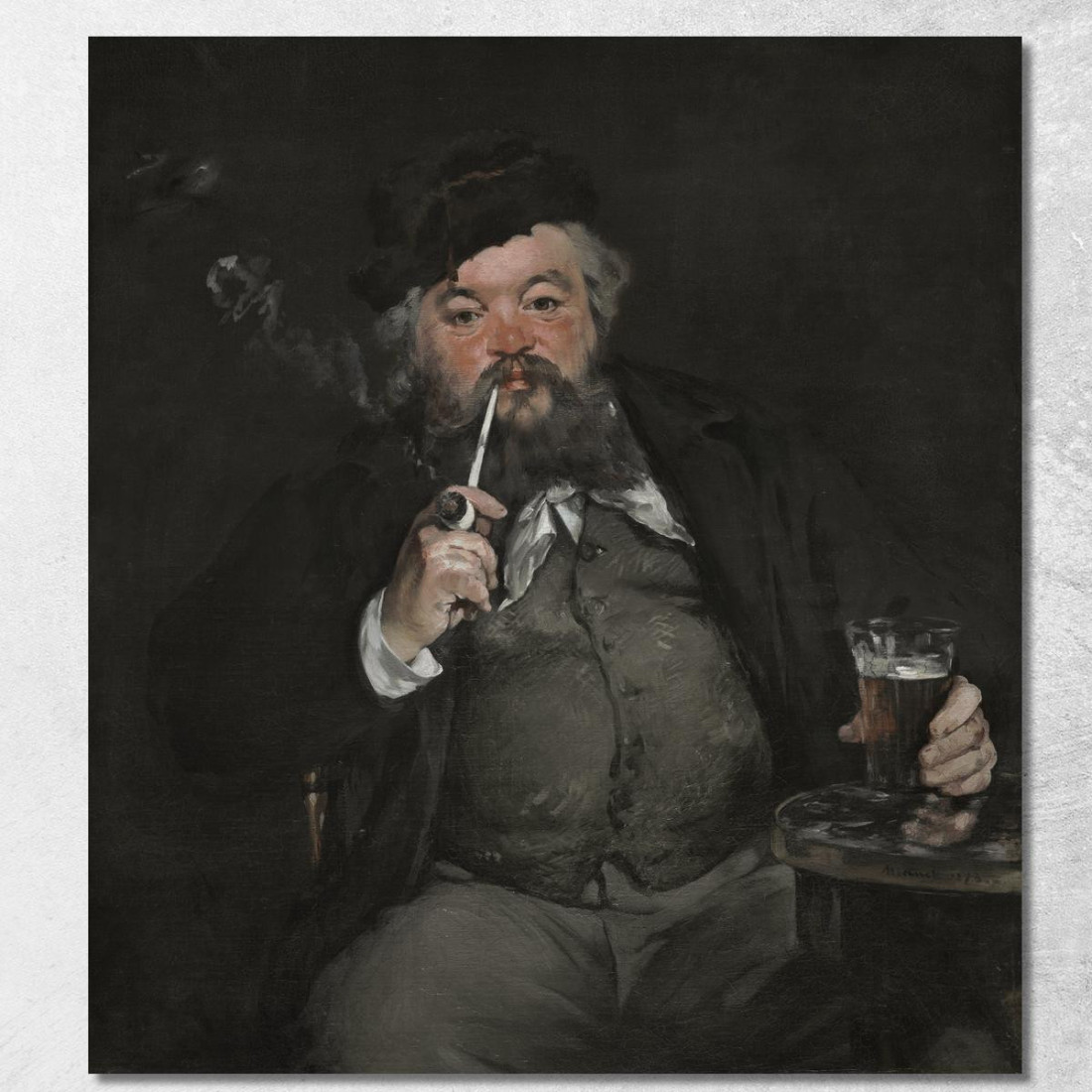 Il Buon Bock 1873 Édouard Manet emt51 quadro stampato su tela Il Buon Bock 1873 Édouard Manet emt51 quadro stampato su tela