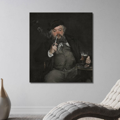 Il Buon Bock 1873 Édouard Manet emt51 quadro stampato su tela