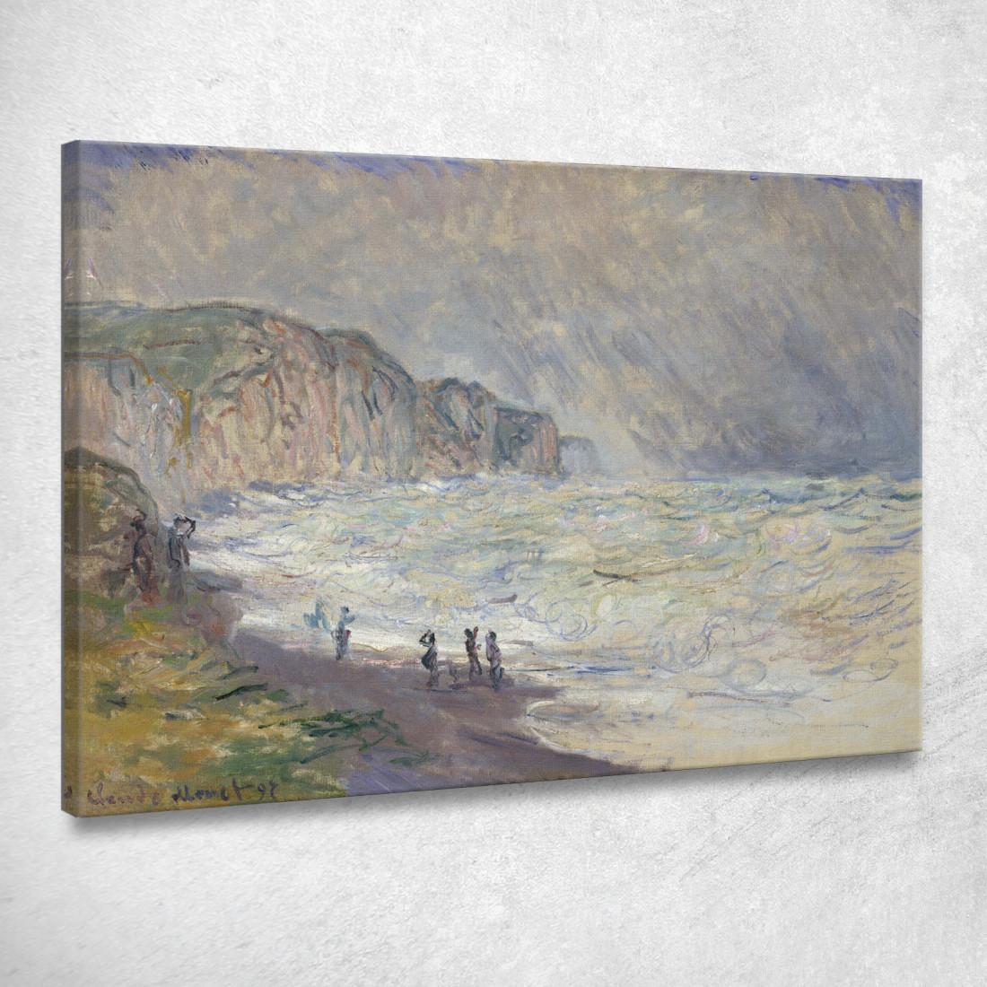 Mare Grosso A Pourville Claude Monet mnt247 quadro stampato su tela Mare Grosso A Pourville Claude Monet mnt247 quadro stampato su tela