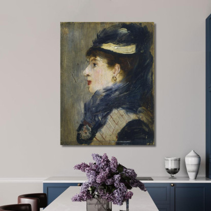 Ritratto Di Signora Édouard Manet emt83 quadro stampato su tela
