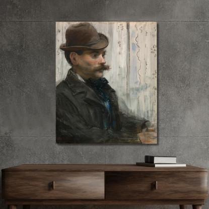 Ritratto Di Alfonso Maureau Édouard Manet emt85 quadro stampato su tela