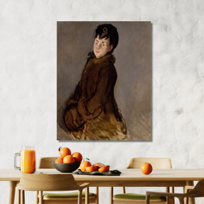 Ritratto Di Isabelle Lemonnier Édouard Manet emt89 quadro stampato su tela