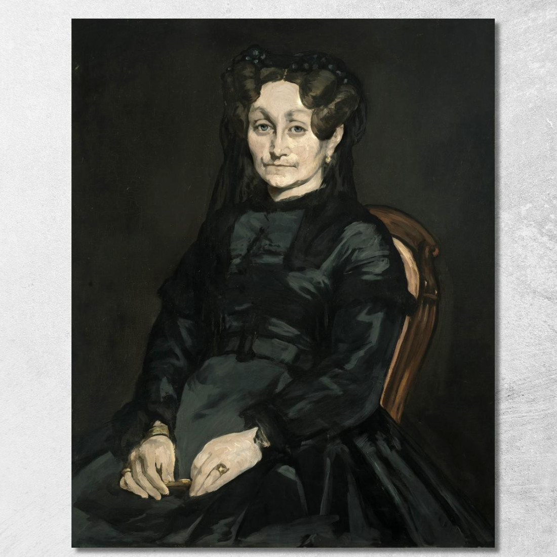 Ritratto Di Signora Auguste Manet Édouard Manet emt91 quadro stampato su tela Ritratto Di Signora Auguste Manet Édouard Manet emt91 quadro stampato su tela