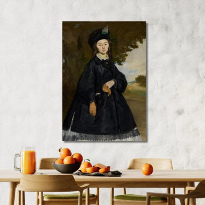 Ritratto Di Madame Brunet Édouard Manet emt92 quadro stampato su tela