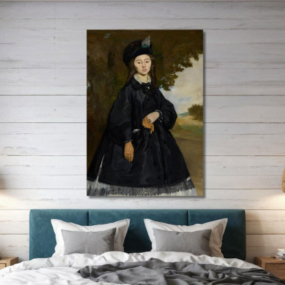 Ritratto Di Madame Brunet Édouard Manet emt92 quadro stampato su tela